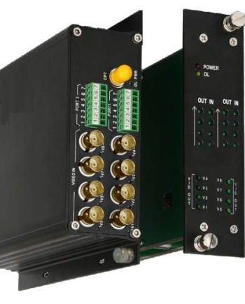 American Fibertek FT120AB-SSRL1 Channel Long-haul Video with 2 Channel Bidirectional Audio Transceiver, Single Mode