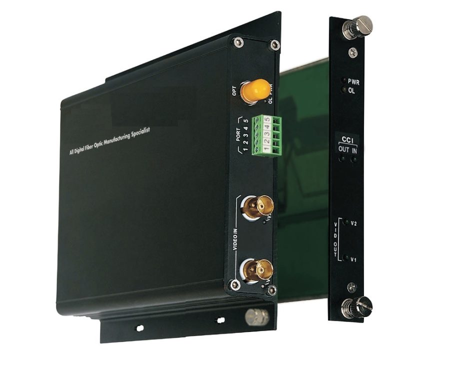 American Fibertek FT210CB-SSRL 2 Channel Long-haul Video Receiver with 1 Channel Contact Closure Transceiver, Single Mode