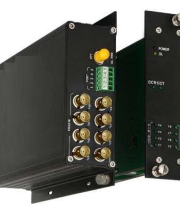 American Fibertek FT810CB-SSR 8 Channel Video with 1 Channel Bidirectional Contact Closure Transceiver, Single Mode