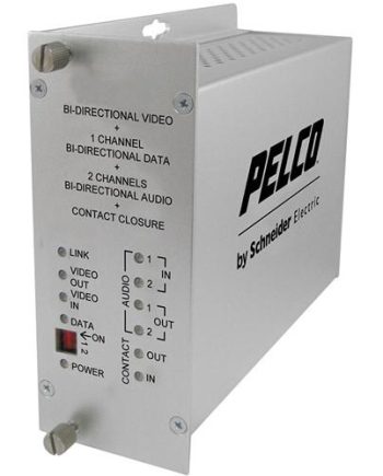 Pelco FTV10D1A2M1ST 1 Channel Video Fiber Transmitter ST Connector, Multi-Mode