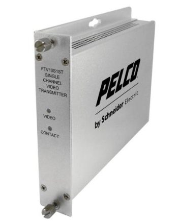 Pelco FTV10S1ST 1 Channel Video Fiber Transmitter ST Connector, Single Mode