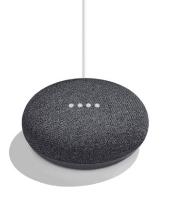 Google Nest GA00781-US Home Mini Charcoal Speaker, 2nd Generation