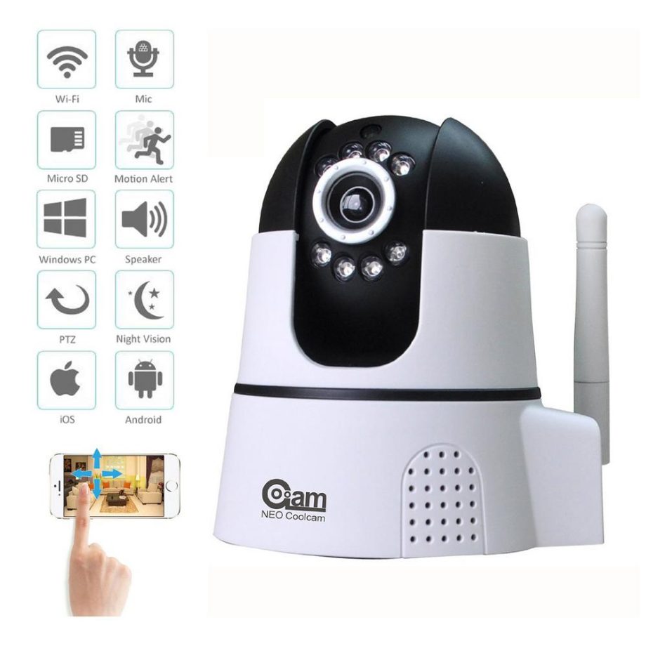 Coolcam H21DN2S4 iHome Kit 8-Channel NVR, PTZ WiFi IP Camera, Door, Window, PIR Sensor and Power Plug