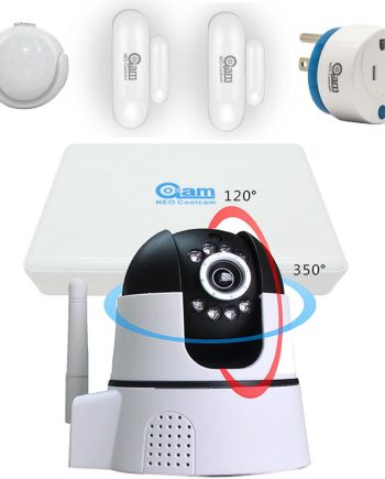 Coolcam H21DN2S4 iHome Kit 8-Channel NVR, PTZ WiFi IP Camera, Door, Window, PIR Sensor and Power Plug