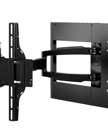 Peerless-AV HA746-STB Hospitality Wall Arm Mount with STB Enclosure for 43″ to 55″ TVs