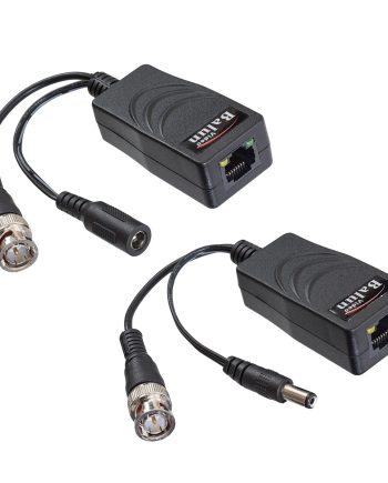 GEM HDB-PVRJ45PT2 1080p High Performance Video/Power Balun 1 Male/1 Female Power Contacts, Transmits Over CAT5 or Higher, Pair