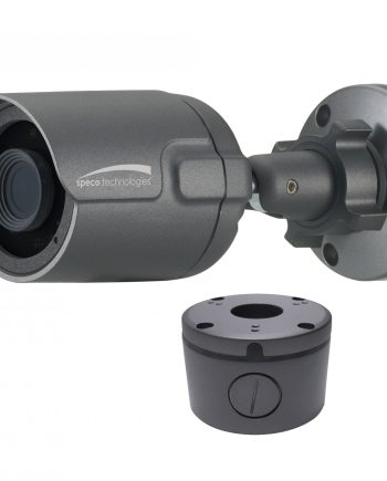 Speco HiB68 2 Megapixel HD-TVI Outdoor Bullet Camera with Junction Box, 3.6mm Lens, Dark Gray