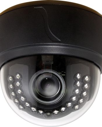 Speco HLED31D1B 650TVL Analog High Resolution Indoor Dome Camera, 2.8-12mm Lens, Black Housing