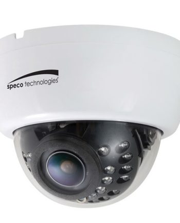 Speco HLED33DTW 1080p HD-TVI Indoor IR Dome Camera, 2.8-12mm Lens, White Housing