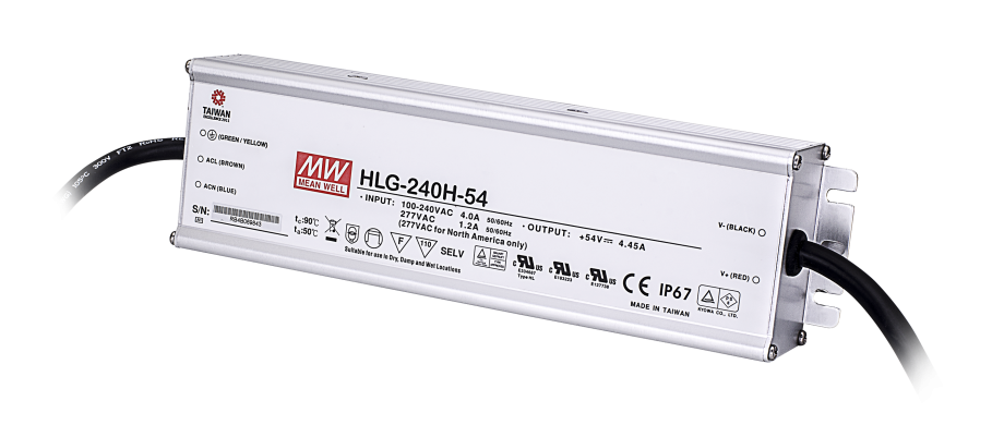 Vivotek HLG-240H-54 240W Single Output Switching Power Supply