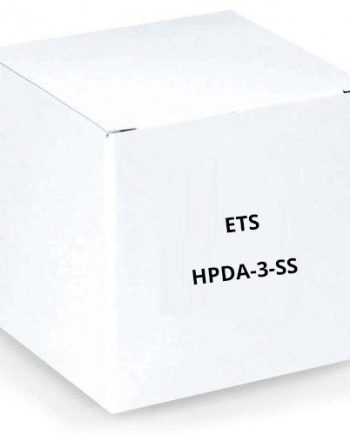ETS HPDA-3-SS Three Channel Headphone Distribution Amplifier on Double Gang Stainless Plate