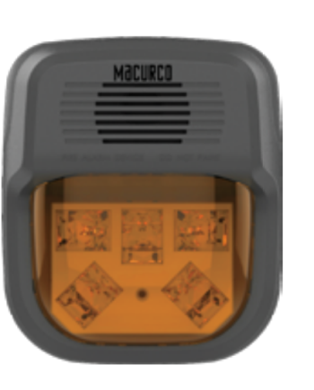 Macurco HS-A Horn Strobe Combo, Amber