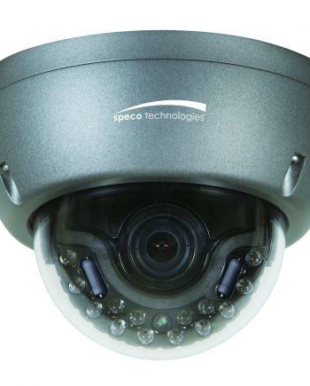 Speco HT5943T 3 Megapixel HD-TVI Outdoor Intense IR Dome Camera, 2.8-12mm Lens, Dark Grey Housing