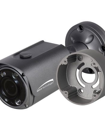 Speco HTFB4TM 4 Megapixel HD-TVI Outdoor Bullet Camera, 2.8-12mm Lens, Dark Gray Housing