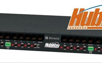 Altronix HubWay163D 16 Channel UTP Passive Transceiver Hub, Video up to 750′, 1U Integrated 24/28VAC Power Supply