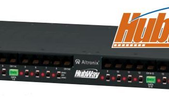 Altronix HubWay16D 16 Channel Passive UTP Transceiver Hub, Video Up To 750 ft