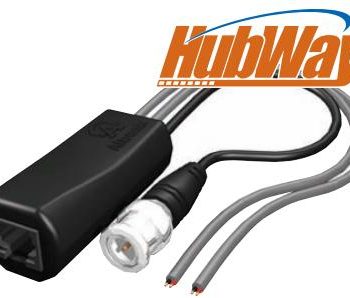 Altronix HubWayAv2 24VAC/28VAC UTP Passive Video/Data/Power Slim-Line Balun