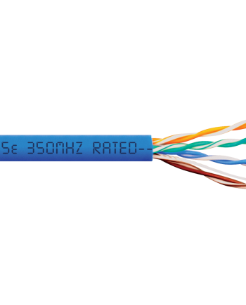 ICC ICCABP5EBL CAT5e 350MHz UTP/CMR Copper Premise Cable, Bulk, Blue, 1000′