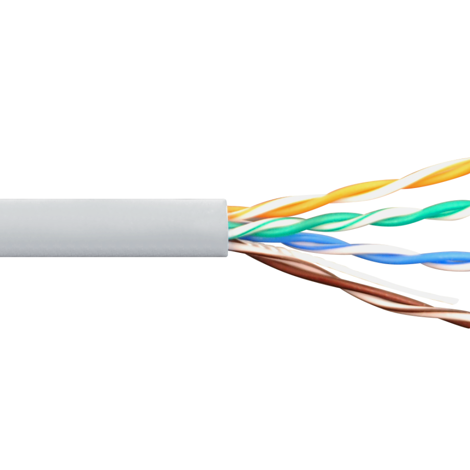ICC ICCABP5EWH CAT5e 350MHz UTP/CMR Copper Premise Cable, Bulk, White, 1000′