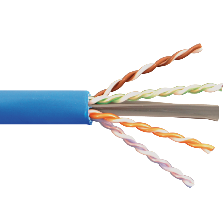 ICC ICCABP6ABL CAT6A 650MHz UTP/CMP, Blue Copper Premise Cable, Bulk, 1000′
