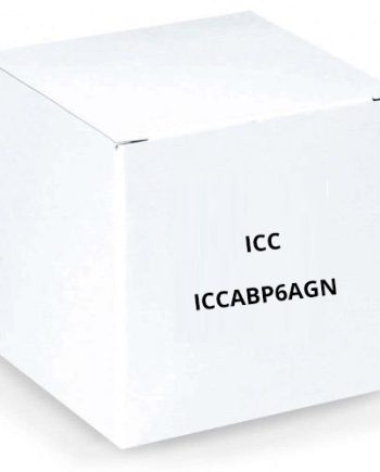 ICC ICCABP6AGN 650MHz CAT6A Bulk Cable with 23 AWG UTP Solid Wires, CMP Jacket in a Pull Box, 1000′, Green