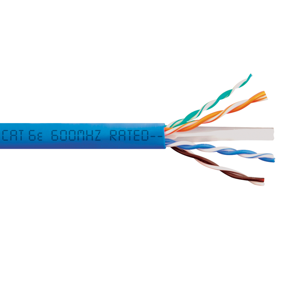 ICC ICCABP6EBL CAT6 600 UTP/CMP, Blue Copper Premise Cable, Bulk, 1000′