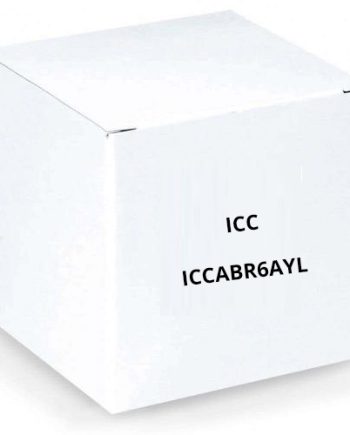 ICC ICCABR6AYL 650MHz CAT6A Bulk Cable with 23 AWG UTP Solid Wires, CMR Jacket in a Pull Box, 1000′, Yellow