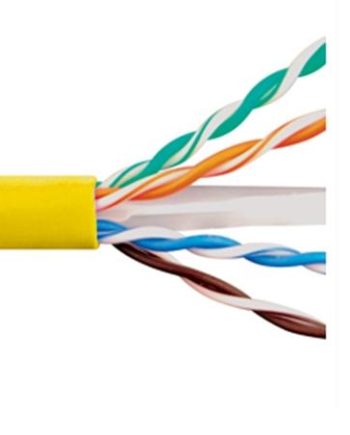 ICC ICCABR6EYL CAT6 600MHz UTP/CMR Copper Premise Cable, Bulk, Yellow, 1000′