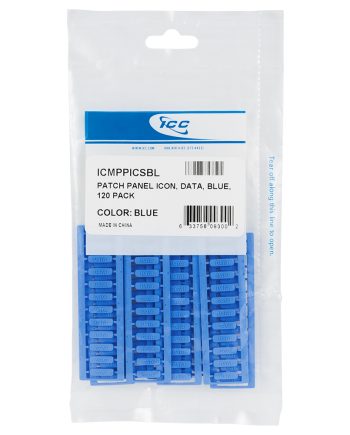 ICC ICMPPICSBL Patch Panel Data Icon, 120 Pack, Blue
