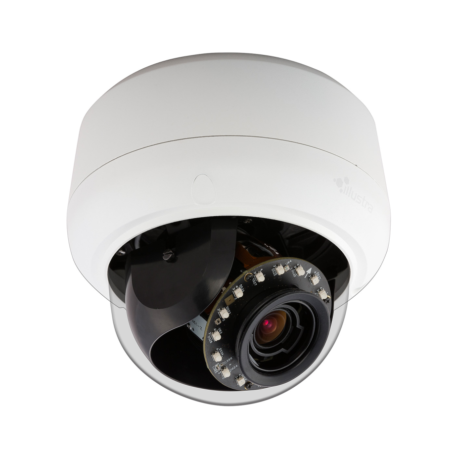 American Dynamics IPS03D0OCWTT 3 Megapixel Network IR Outdoor Mini-Dome Camera, 1.8-3mm Lens