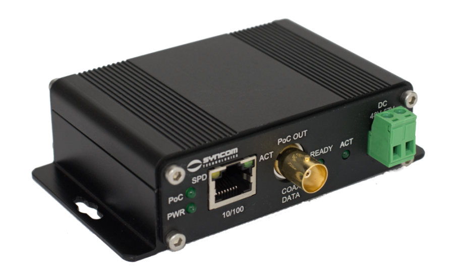 Syncom KA-EOCP-R Ethernet Over Coax Receiver with PoE Media Converter