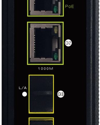 Syncom KA-GH4P 4 Port Hardened Gigabit Switch with 2 PoE+ Ports and 2 Gigabit Fiber Ports