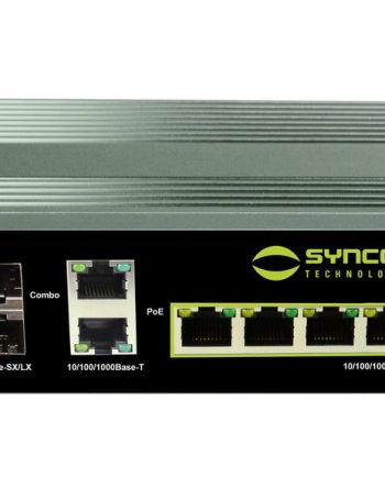 Syncom KA-GH6P 4 Port Hardened Gigabit PoE+ Switch with 2 Port Gigabit SFP