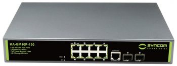 Syncom KA-GM10P-130 8 Port Managed Gigabit PoE+ Switch with 2 Port Gigabit SFP