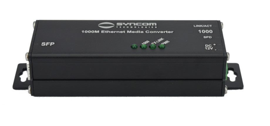 Syncom KA-GSFPH Hardened Gigabit Ethernet to Gigabit SFP Media Converter