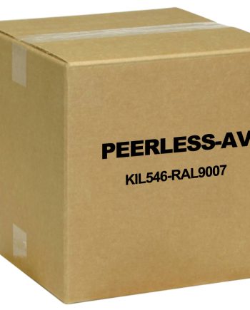 Peerless-AV KIL546-RAL9007 Landscape Kiosk Enclosure for 46″ Displays, Grey Aluminum