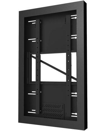 Peerless-AV KIP643-RAL7016 On-Wall Kiosk Portrait Enclosure for 43″ Displays, Black