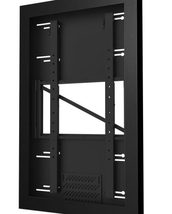 Peerless-AV KIP655-NR 55″ On-Wall Portrait Kiosk Enclosure for Ultra Thin Displays up to 2.25″ Thick, Black