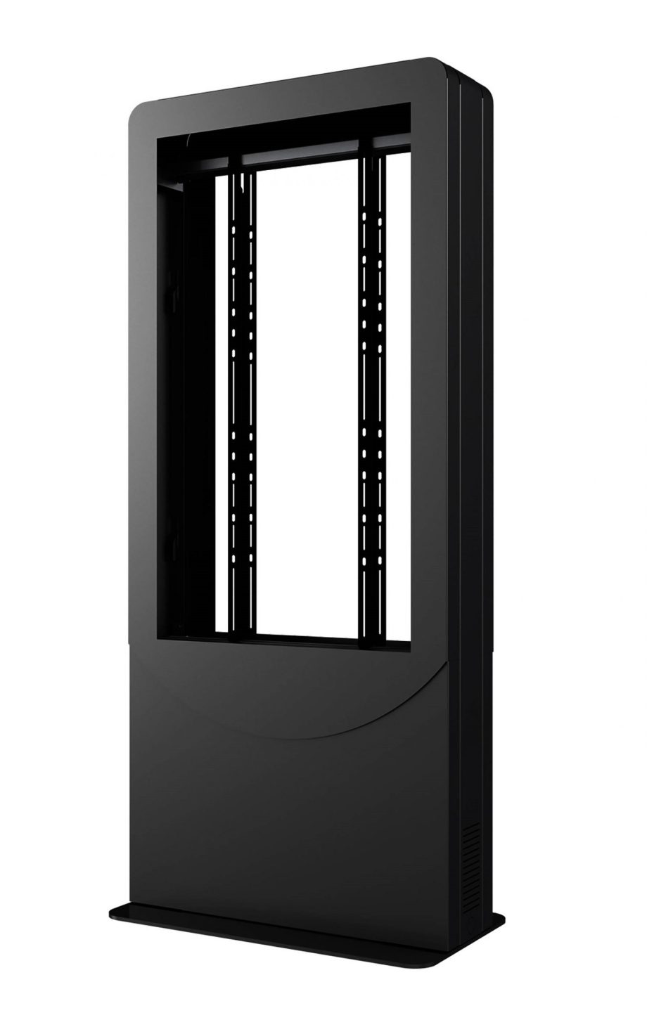 Peerless-AV KIPC2543B-3-EUK Floorstanding Portrait Back-to-Back Kiosk for 43″ Displays up to 3″ Deep, Black, EUK