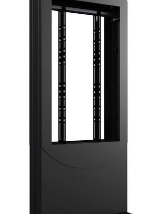 Peerless-AV KIPC2555B-3-EUK Floorstanding Portrait Back-to-Back Kiosk for Two 55″ Displays up to 3″ Deep, Black, EUK