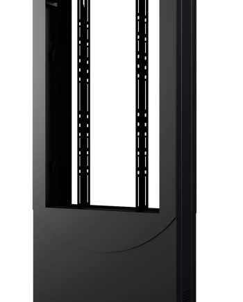 Peerless-AV KIPC2565B-3 65″ Curve Totem/Portrait Back-to-Back Kiosk for 3″ Displays, Black
