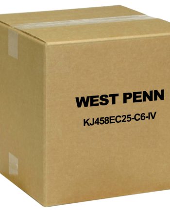 West Penn KJ458EC25-C6-IV Category 6 Keystone Jack, T568A/B Wiring, 25-Pack