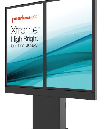 Peerless-AV KOF549-2XHB Outdoor Digital Menu Board, Supports (2) 49” Xtreme High Bright Outdoor Displays