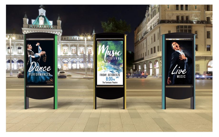 Peerless-AV KOP555-XHB 55″ Smart City Kiosk, Includes XtremeTM High Bright Outdoor Display