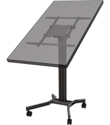 Crimson MK65 Kiosk Display Cart for 37″ to 70″ Displays, Black