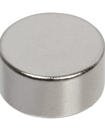 Nascom MN5025 D1/2″ x L1/4″ NdFeb Grade N35 Nickel Plated Magnet, Silver