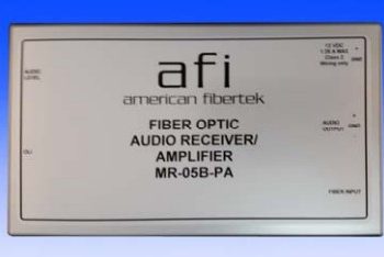American Fibertek MR-05B-12VDC Audio Module Rx – FM – 850nm 20dB MM