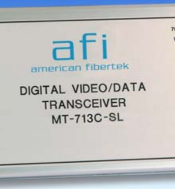 American Fibertek MR-713C-SL 8 Bit Video & 3 MPD Data Module Rx 1310/1550nm 21dB SM 1 Fiber
