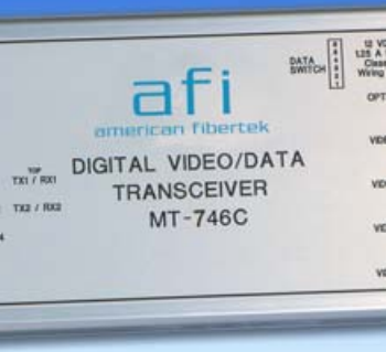 American Fibertek MR-746C 4 Channel 8-Bit Digital Video Module Receiver, Multimode