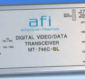 American Fibertek MR-746C-SL 4 Channel 8-Bit Digital Video Module Receiver, Singlemode